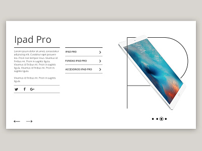 Ipad Pro design ipad minimal sketch store ui website