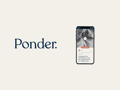 Ponder - Logo and Mobile (Concept)