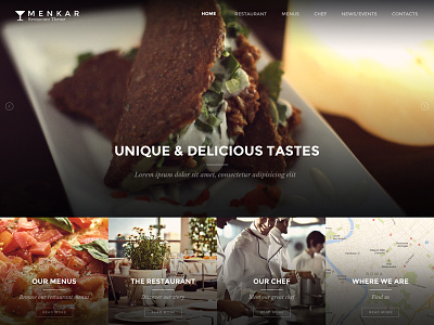 Menkar V2 food restaurant web