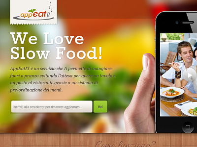 Landing AppEatIt food landing landing page