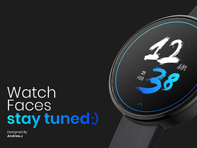 watch faces animation clean design illustration mobile smartwatch ui ux vector watch web