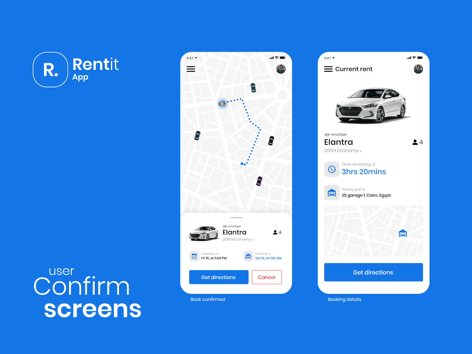 car renting app by Andrew.J on Dribbble
