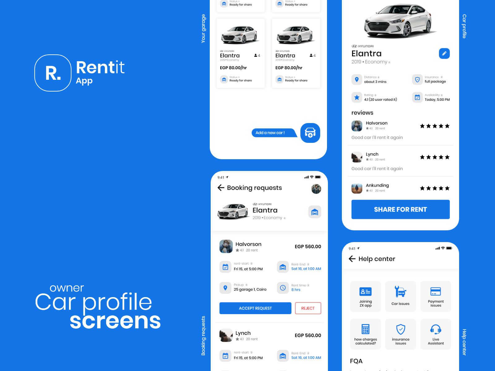 car renting app by Andrew.J on Dribbble