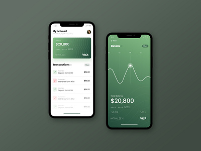 Online banking app concept