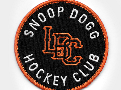 Snoop Dogg Hockey Club "LBC" hockey logo patch snoop snoop dogg sports