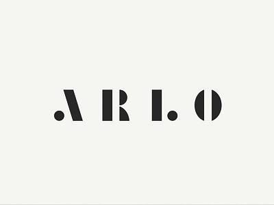 Another Arlo branding brandmark brandname custom type custom wordmark geometric logo matchstic wordmark