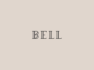 Bell brandmark custom type modernist type type study typography wordmark