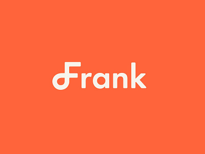 Frank custom f frank identity design letter f logo rip sans serif technology wordmark