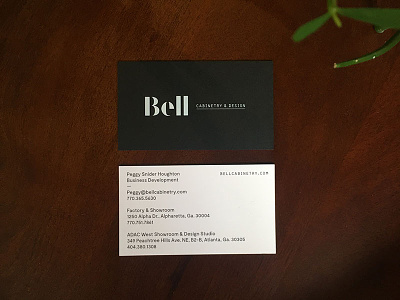 Bell Business Cards bell brand identity branding business cards cabintetry design duplex foil letterpress matchstic print visual identity