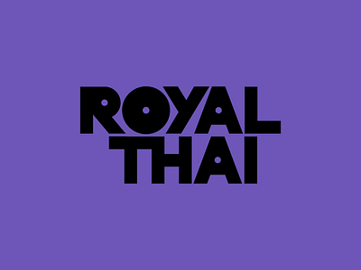 Royal branding counter forms geometric sans logo purple sans serif scale vis visual identity wordmark