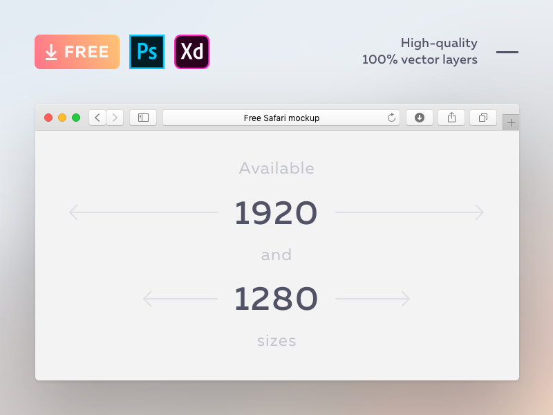 Download Free Safari mockup by Alexander Litvinenko on Dribbble