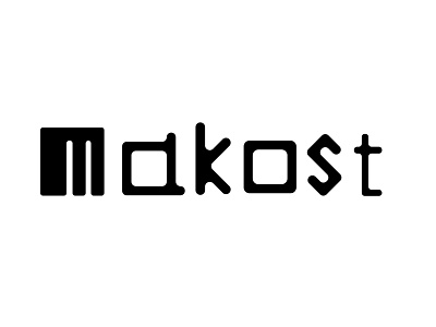 Makost logo 2d adobeillustator art branding clean concept design dribbble flat illustration illustrator art logo type typography vector