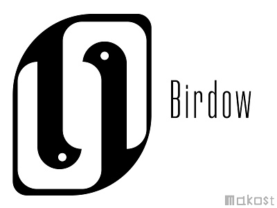 Birdow logo 2d adobeillustator app art branding clean design dribbble flat icon identity illustration illustrator art logo minimal type typography vector web