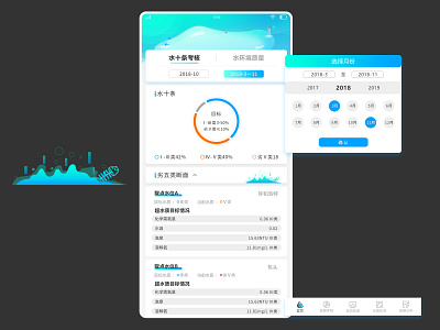 Water Pollution-APP ui 图标 应用 插图 设计