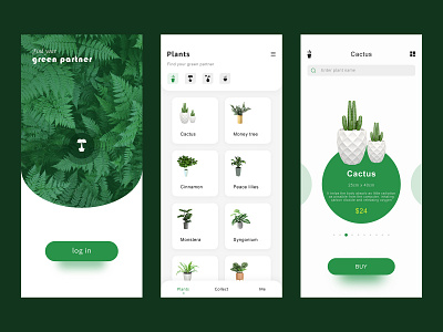 Find your green partner ui 图标 应用 设计