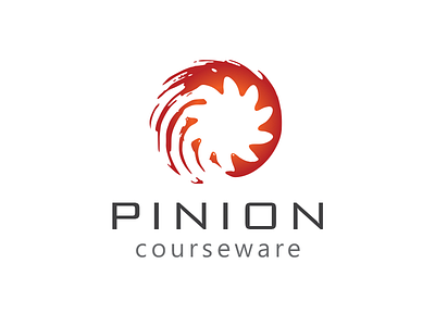 Pinion Logo Final circular gear orange