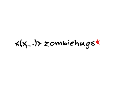 Zombiehugs dripping horror simple zombie