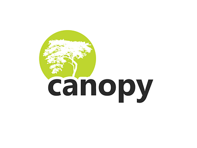 Canopy Logo green organic simple tree