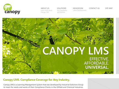 Canopy Web Proto green simple tree white
