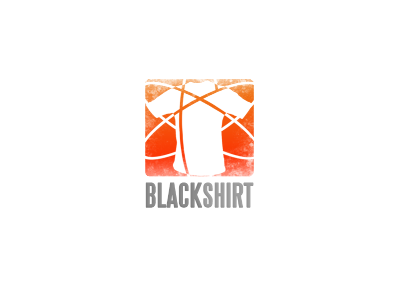 Blackshirt badge shirt orange