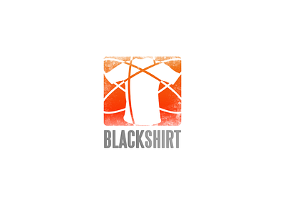 Blackshirt badge orange shirt