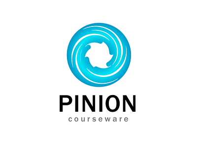 Pinion Courseware Blue blue circle simple swirl