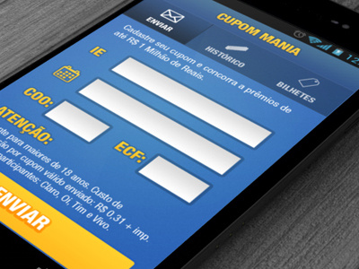Cupom Mania App android app application design mobile ui ux