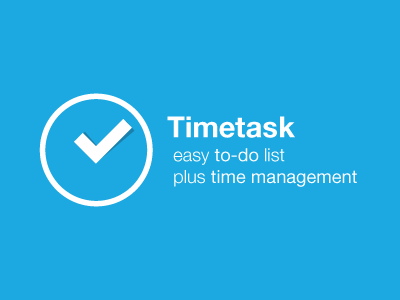Timetask android app clock list logo logo design time managment to do