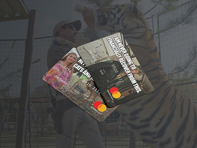 Tiger King - Credit Card Mockup adobe photoshop carole baskin cc credit card funny joe exotic mockup tiger king