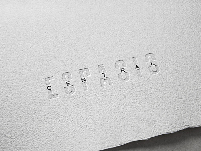 Espacio Central brand brand and identity branding design fssll logo logotype typo typo logo typogaphy
