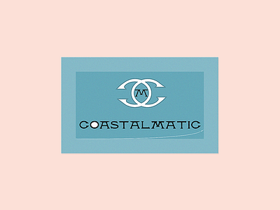 Coastalmatic adobeillustrator branding design flat illustration logo minimal typography vector