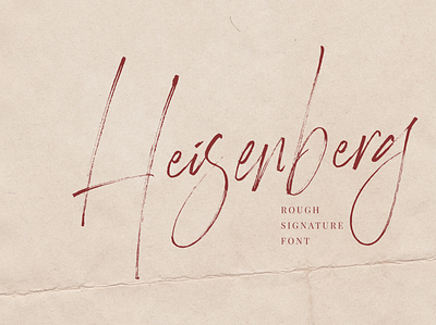 Heisenberg Font calligraphy calligraphy and lettering artist creativemarket dafont design font font collection lettering myfonts rough script signature typography