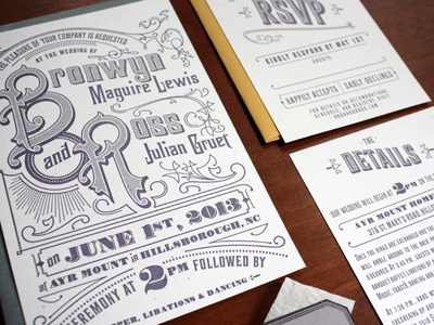 Wedding Stationery invitation stationery typography wedding