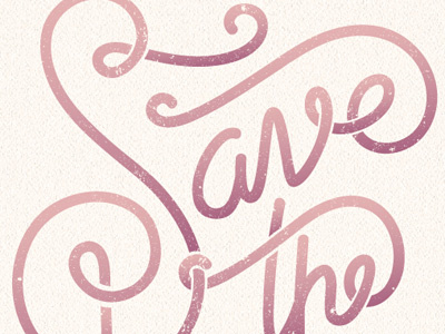 Save the Date hand drawn ligatures monoweight save the date script typography