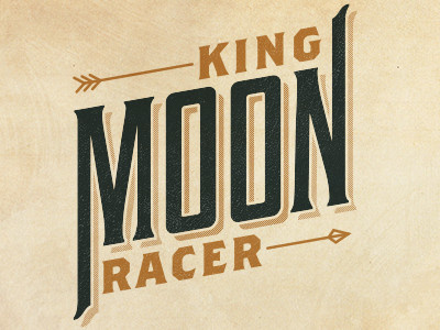 King Moonracer band logo serif typography