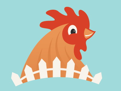 Rooster animal farm happy illustration illustrator rooster vector