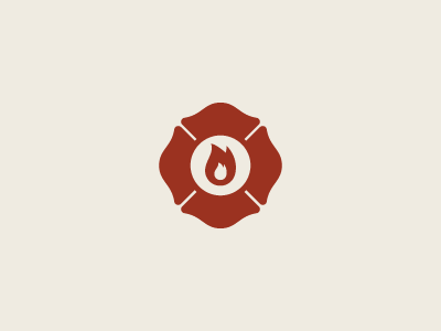 Firehouse flame icon iconography illustration illustrator vector