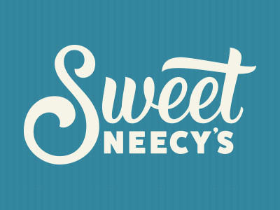 Sweet bakery brand brush illustrator lettering script typography vector