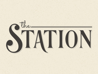 Station brand classic illustrator lettering serif station typography