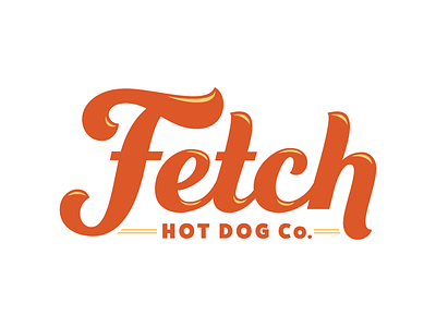 Fetch branding food food truck logo sauce script typography