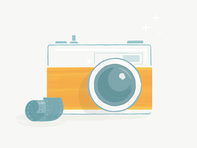 Camera brush camera film icon illustration illustrator photo spot texture vector vintage
