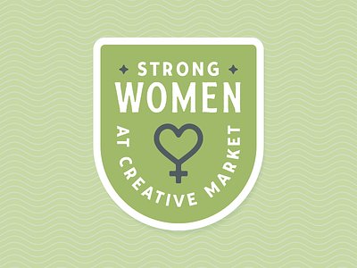 Women at Creative Market badge branding patch print women