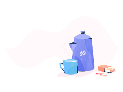 Coffee Pot brand guidelines branding brush drawing illustration illustrator texture