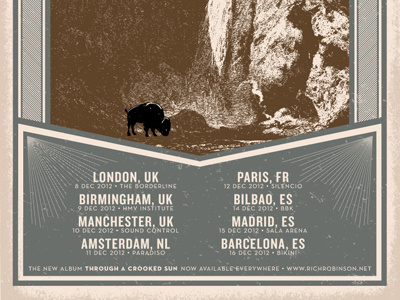 Rich Robinson Tour Poster