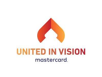 Mastercard's United In Vision campaign design corporate branding design illustration logo vector