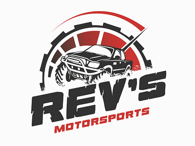 Rev's Motorsports branding graphic design logo vector