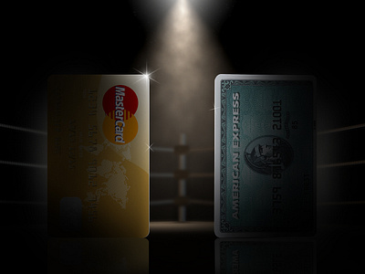 Mastercard vs AMEX campaign design corporate branding graphic design presentation design