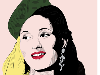 Madhubala illustration portrait vector