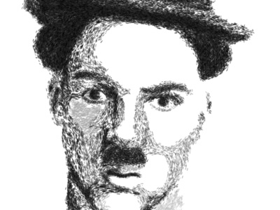 Charlie Chaplin illustration portrait