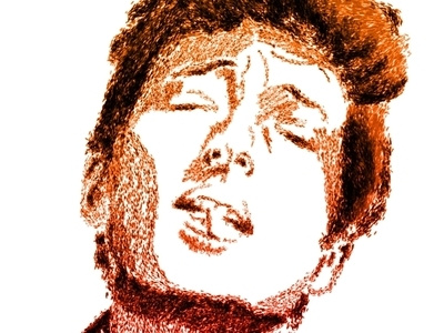 Bob Dylan illustration portrait